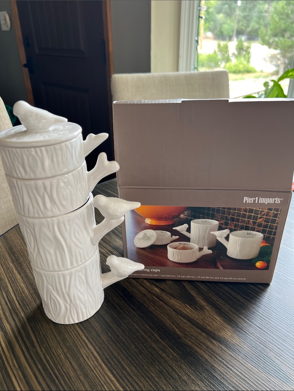 New Pier 1 bird stackable measuring cups
